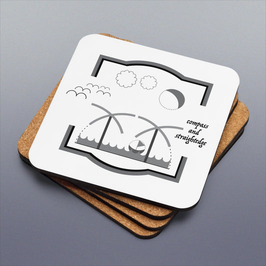 Compass and Straightedge Coaster (Qty. 1)